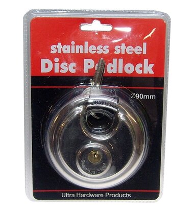 Discus disc padlock hangslot slot 90mm met 2 sleutels.