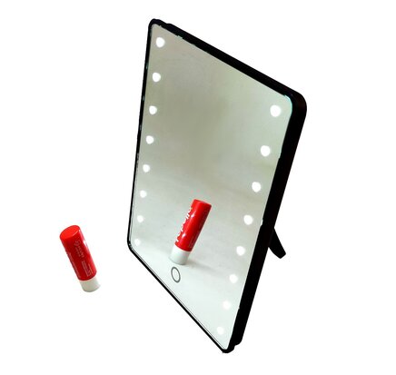 Make up Spiegel met 16 led's dimbaar touchscreen incl batterijen