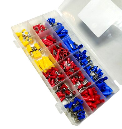 Kabelschoen Assortiment set 270 delig in opberg box 