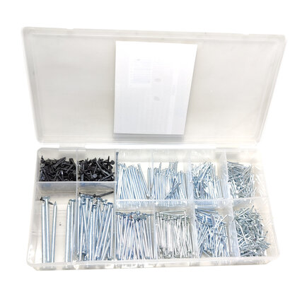 1060 delig Spijker assortiment platkop gegalvaniseerde draadnagels assortiment spijkers