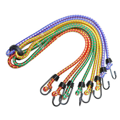 Spin 4x Sterke elastische spanbanden 8 arms snelbinder bagagebinder met metalen haken