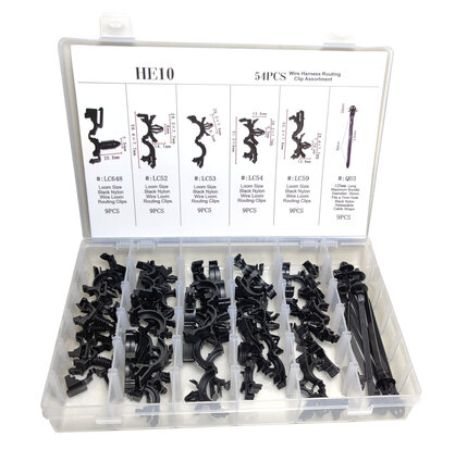 54 Delig Kabelboom geleiders bekleding clips assortiment set