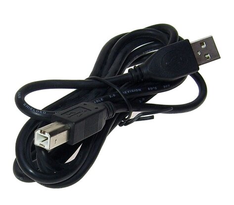 Printer scanner 1.80 meter kabel USB 2.0 A naar USB B zwart