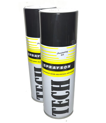 2x Kruipolie smeerolie Penetrating Spray Spuitbus 400 ml