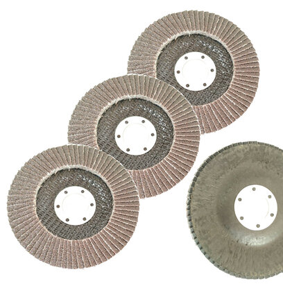 4x Flapdisc 125mm Lamel schuurschijf lamellenschijf set p60+p100 (44)