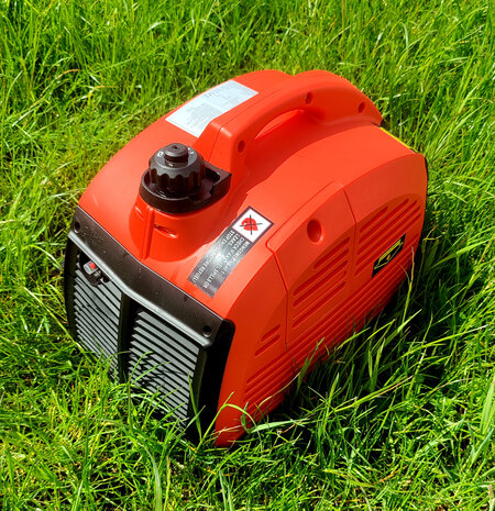 Generator benzine silence 93db Aggregaat Stroomgenerator noodstroom 230v max. 1000 Watt 50Hz 3000 rpm