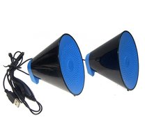 Multimedia mini speaker luidspreker usb stereo voor o.a. computer, mp3 of telefoon zwart