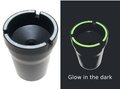 Asbak-Ashtray-zelfdovend-met-Glow-in-the-dark-rand-op-deksel-zwart-geschikt-voor-buiten