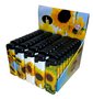 50-X-Aansteker-Zonnebloem-bloemen-geel-print-klik-navulbaar-afbeeldingen