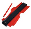 Profielmeter-profielkam-profiel-mal-meter-25cm-ROOD-+-timmermanspotlood-17.5cm