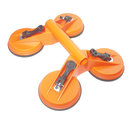 Oranje-vierdubbele-glasdrager-glasheffer-tegelzuignap-zuignap-kunststof-vacuüm-max-120kg-handgreep